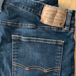 American Eagle Outfitters Blue Straight Jeans Classic Denim